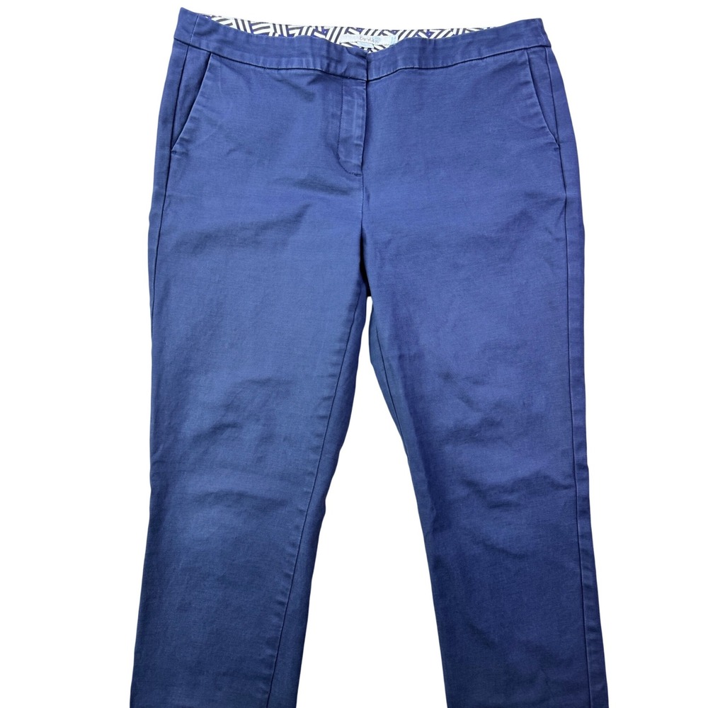 Boden Ankle Pants Womens Cropped Chinos Casual Work Trousers Size 8 Petite - Picture 2 of 14